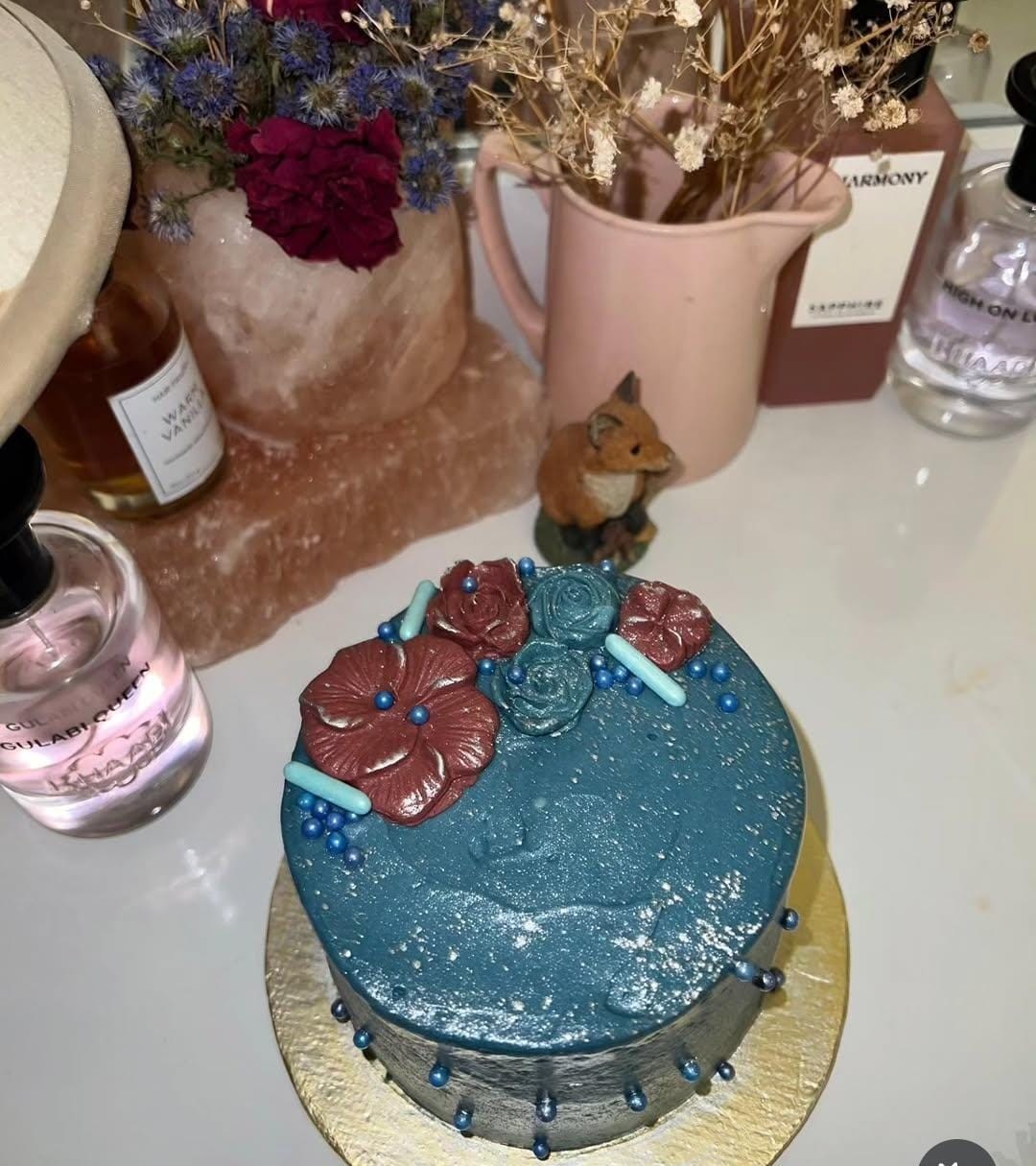 Midnight Bloom Cake