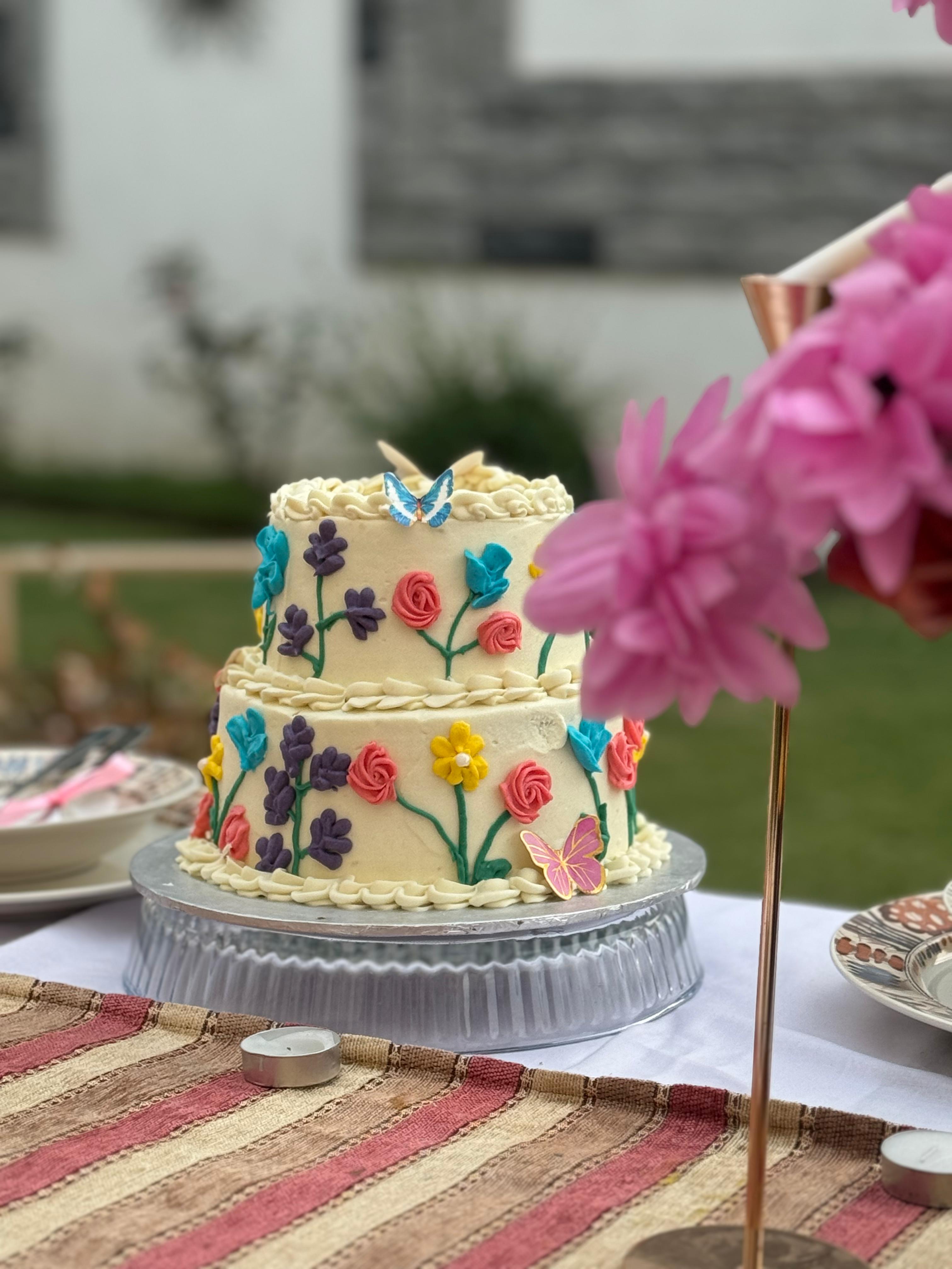Fairy Garden Tiered Cake